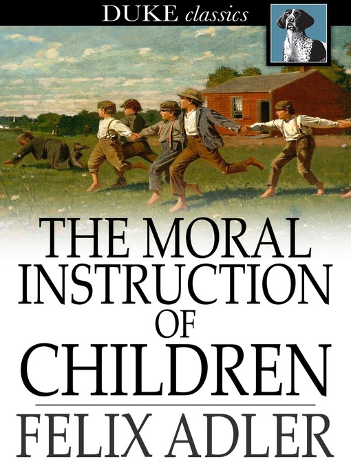 غلاف The Moral Instruction of Children